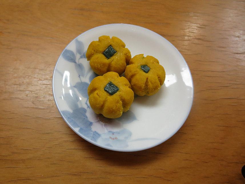 入院中のレシピ☆かぼちゃ焼き団子
