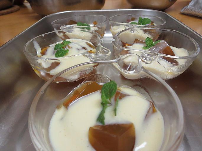 入院中の食事・レシピ☆ほうじ茶ゼリー